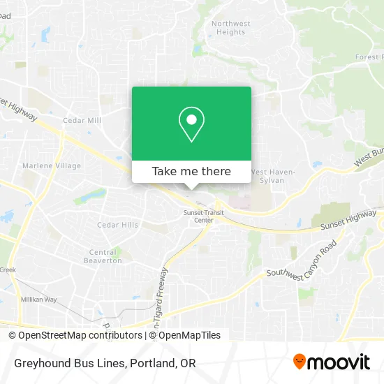 Greyhound Bus Lines map