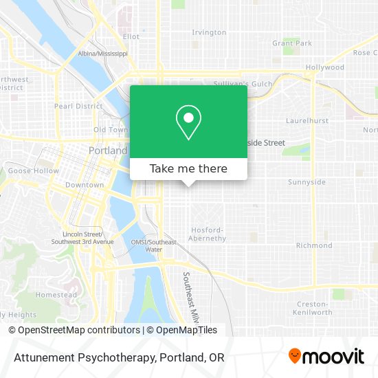 Attunement Psychotherapy map