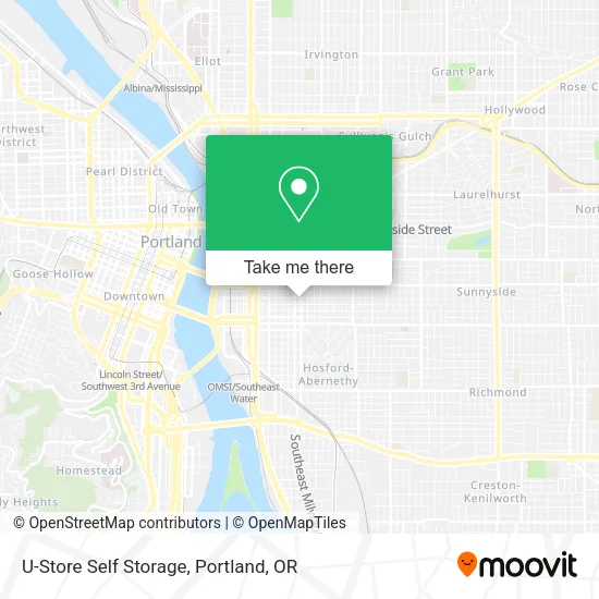 Mapa de U-Store Self Storage