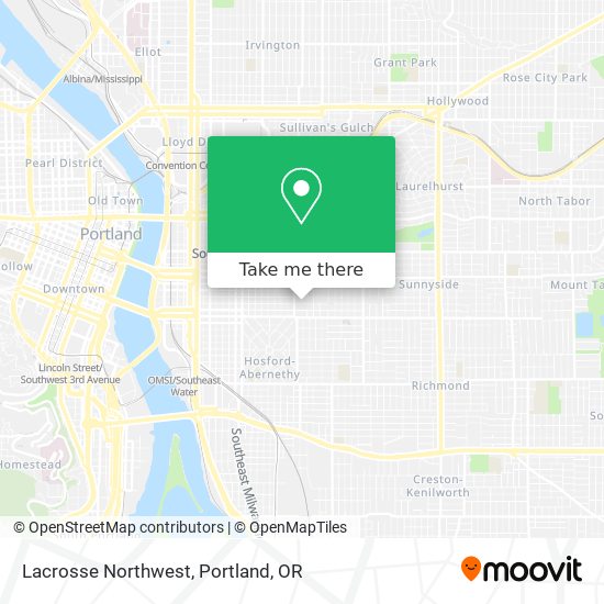 Lacrosse Northwest map