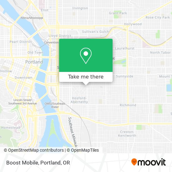 Mapa de Boost Mobile