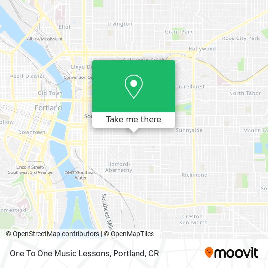 One To One Music Lessons map