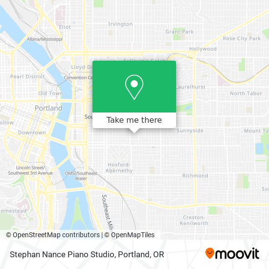 Mapa de Stephan Nance Piano Studio