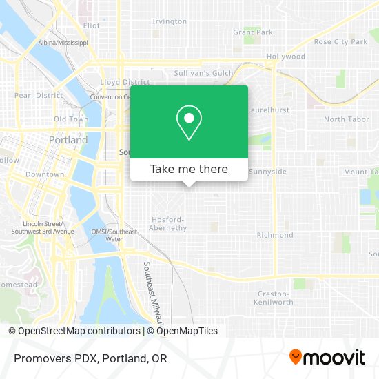 Promovers PDX map