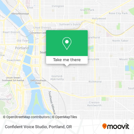 Confident Voice Studio map