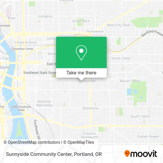 Sunnyside Community Center map