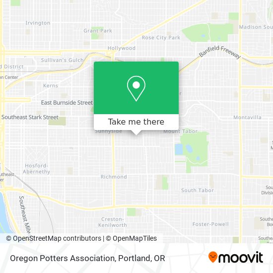 Mapa de Oregon Potters Association