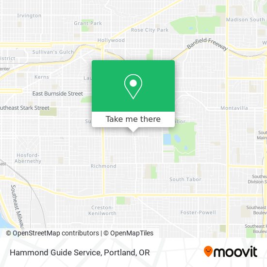 Mapa de Hammond Guide Service