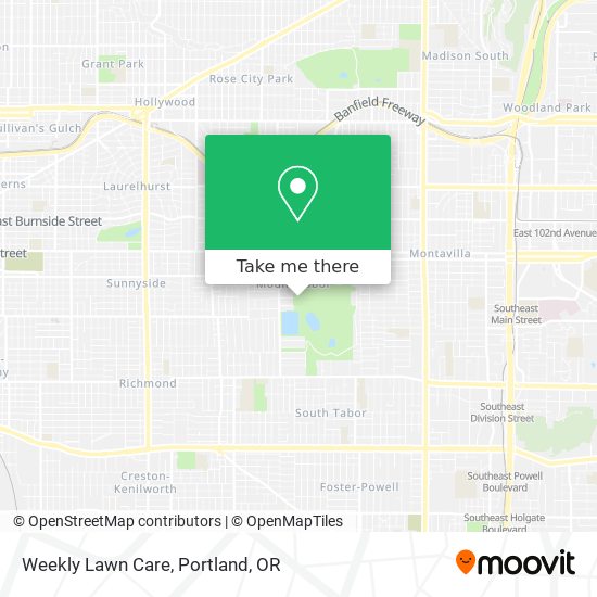 Weekly Lawn Care map