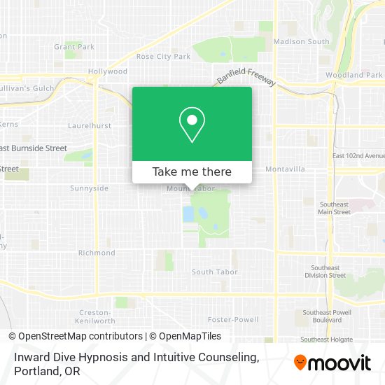 Inward Dive Hypnosis and Intuitive Counseling map