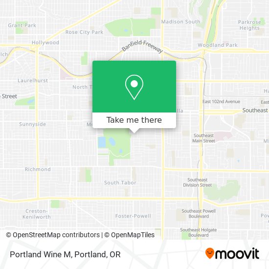 Portland Wine M map