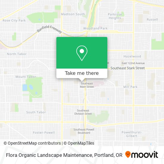 Flora Organic Landscape Maintenance map