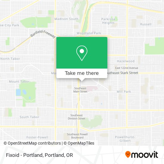 Mapa de Fixoid - Portland