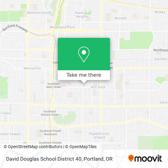 David Douglas School District 40 map