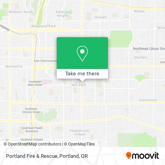 Portland Fire & Rescue map