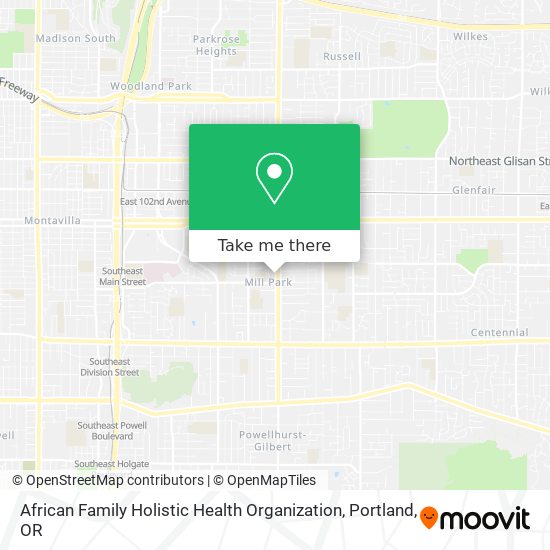 African Family Holistic Health Organization map