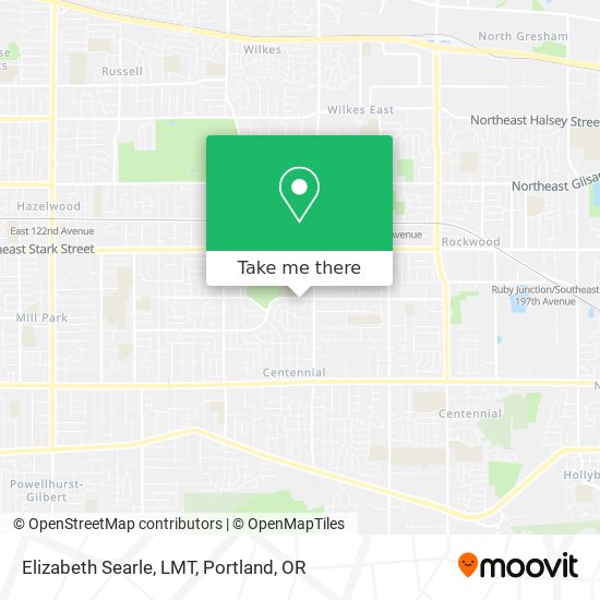 Mapa de Elizabeth Searle, LMT