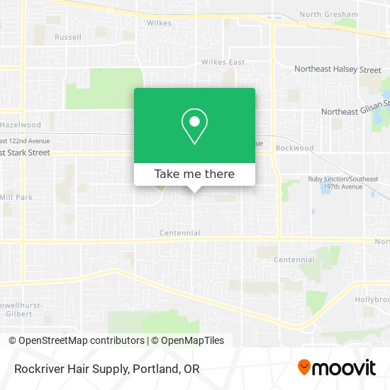 Rockriver Hair Supply map