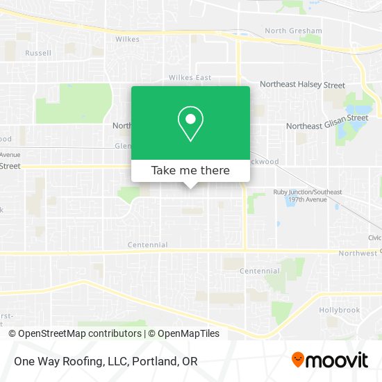 Mapa de One Way Roofing, LLC