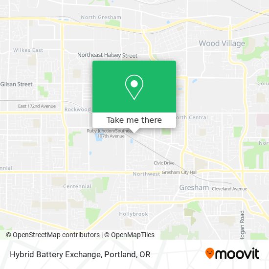 Hybrid Battery Exchange map