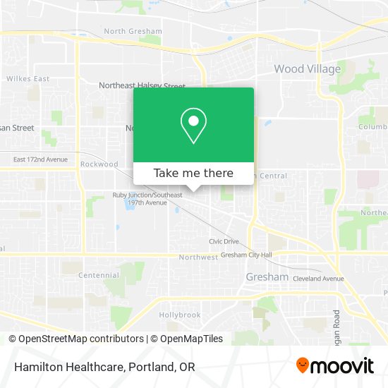 Hamilton Healthcare map