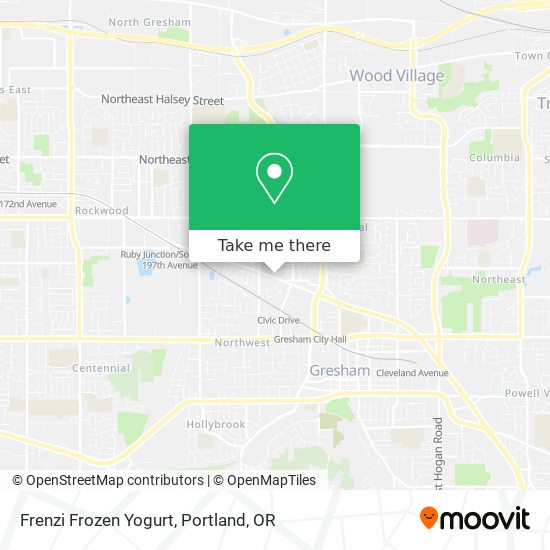 Frenzi Frozen Yogurt map