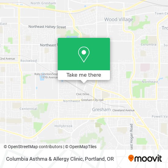 Mapa de Columbia Asthma & Allergy Clinic