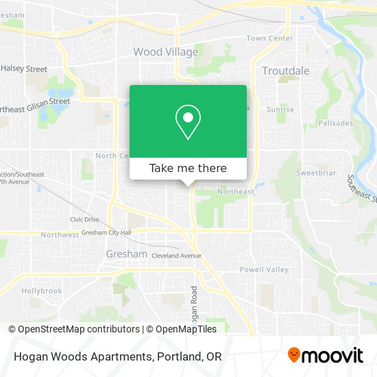 Mapa de Hogan Woods Apartments