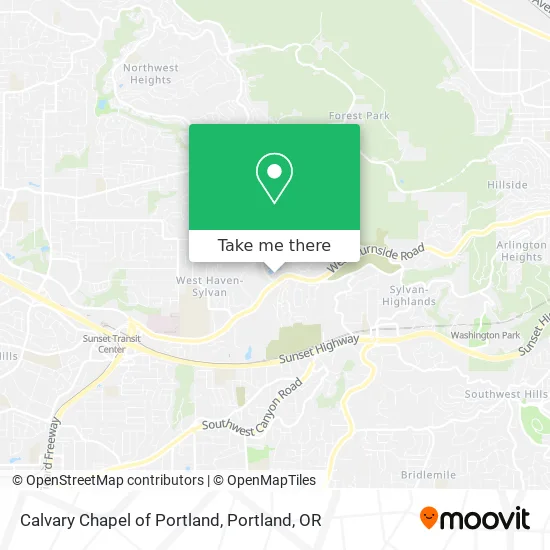Calvary Chapel of Portland map