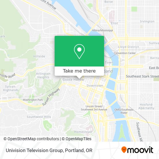 Univision Television Group map