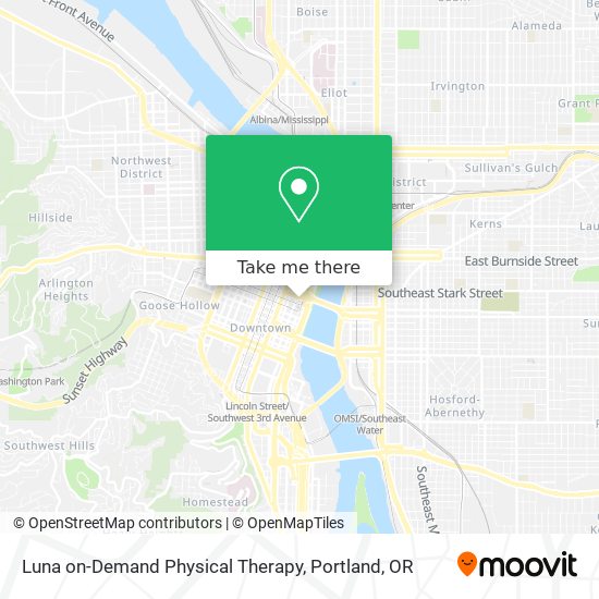 Luna on-Demand Physical Therapy map