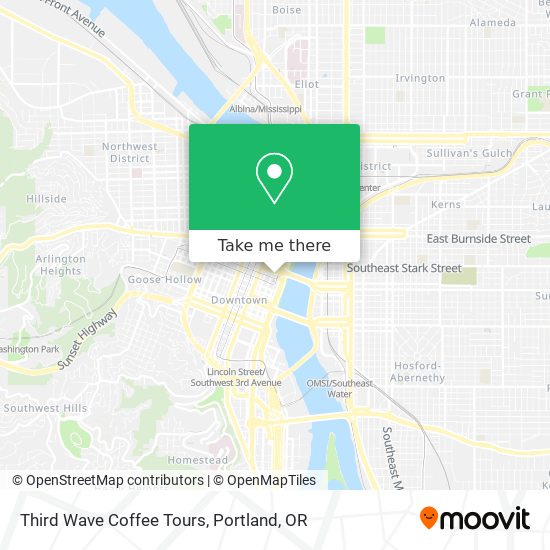 Third Wave Coffee Tours map