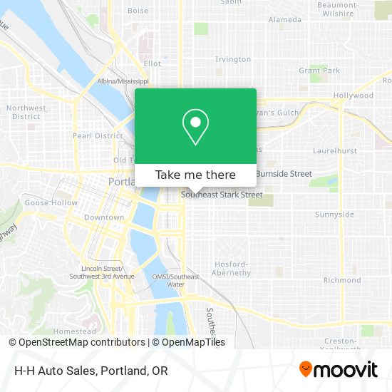 H-H Auto Sales map