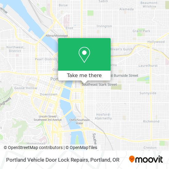 Mapa de Portland Vehicle Door Lock Repairs