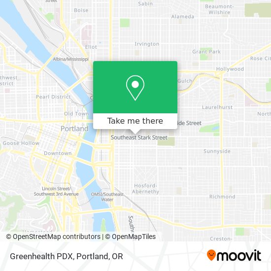 Mapa de Greenhealth PDX