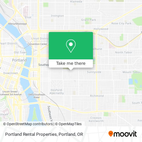 Portland Rental Properties map
