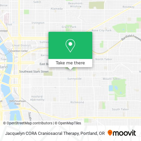 Mapa de Jacquelyn CORA Craniosacral Therapy