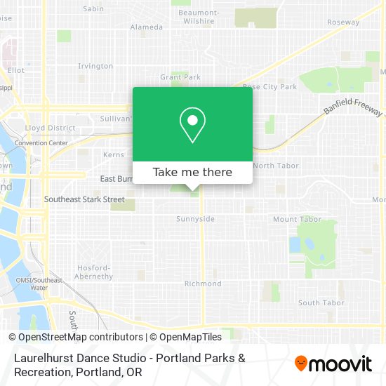 Laurelhurst Dance Studio - Portland Parks & Recreation map