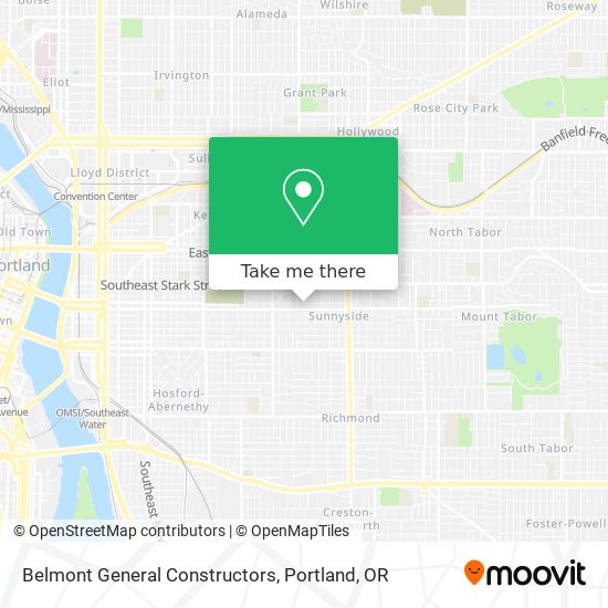 Belmont General Constructors map