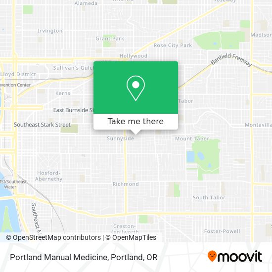 Mapa de Portland Manual Medicine