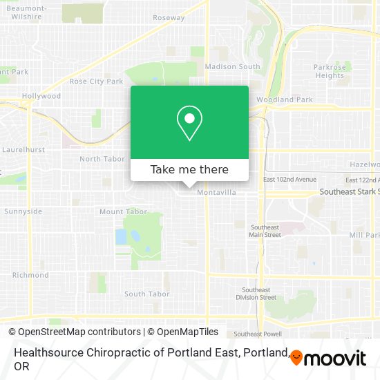 Healthsource Chiropractic of Portland East map