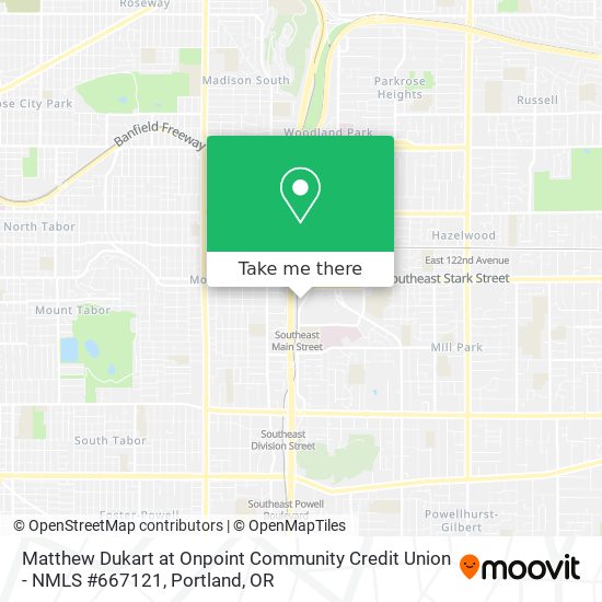 Mapa de Matthew Dukart at Onpoint Community Credit Union - NMLS #667121