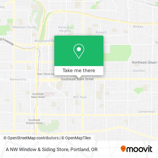 A NW Window & Siding Store map