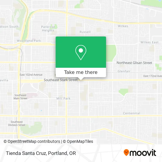 Tienda Santa Cruz map