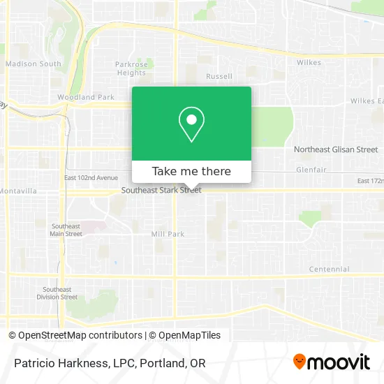 Patricio Harkness, LPC map