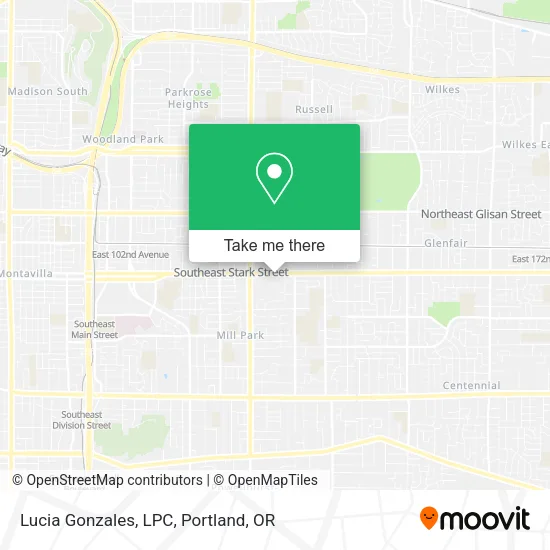 Lucia Gonzales, LPC map