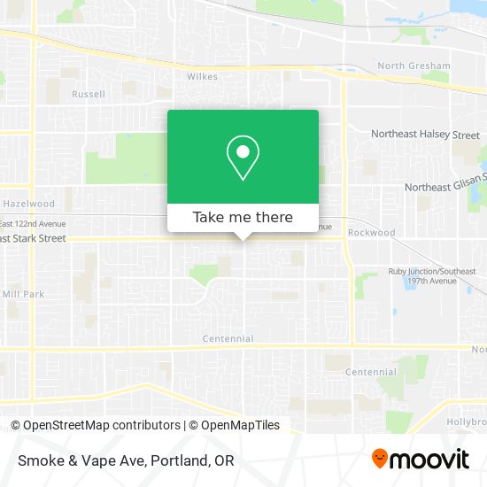 Smoke & Vape Ave map