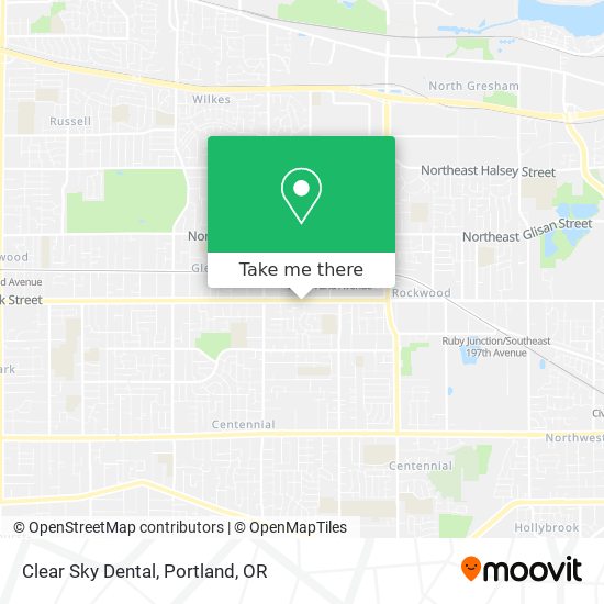 Mapa de Clear Sky Dental
