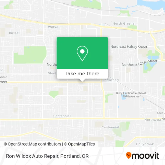 Ron Wilcox Auto Repair map