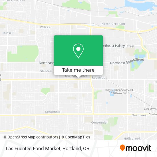 Las Fuentes Food Market map